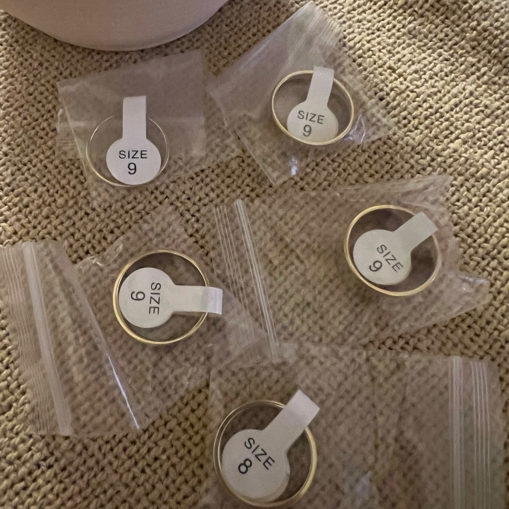 Gold-Tone Ring Set of 5